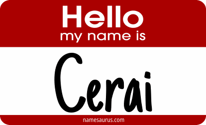 Hello my name is Cerai png download
