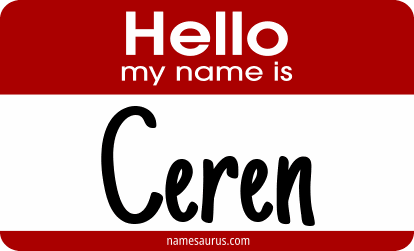 Hello my name is Ceren png download