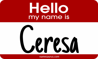 Hello my name is Ceresa png download