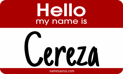 Hello my name is Cereza png download