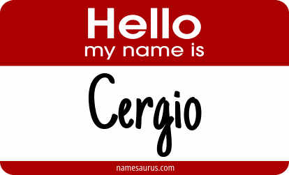 Hello my name is Cergio png download