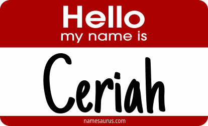 Hello my name is Ceriah png download