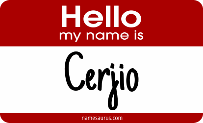Hello my name is Cerjio png download