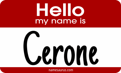 Hello my name is Cerone png download