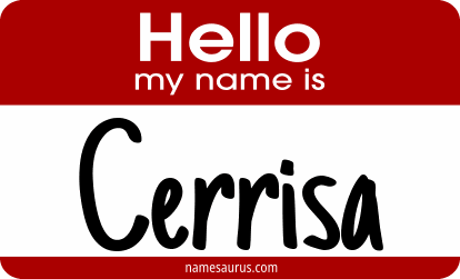 Hello my name is Cerrisa png download