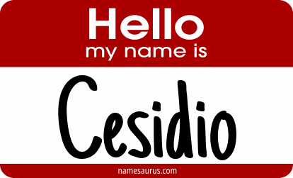 Hello my name is Cesidio png download