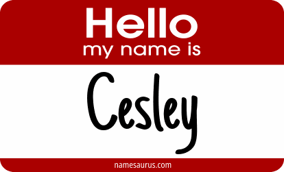 Hello my name is Cesley png download