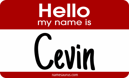 Hello my name is Cevin png download