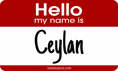 Hello my name is Ceylan png download