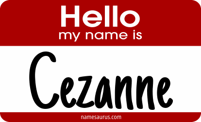 Hello my name is Cezanne png download