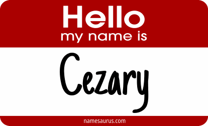Hello my name is Cezary png download