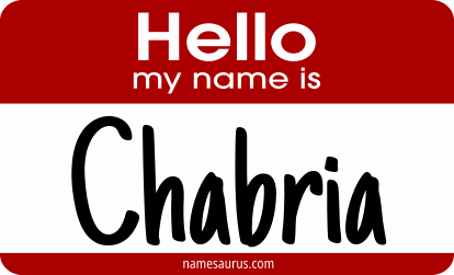 Hello my name is Chabria png download