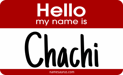 Hello my name is Chachi png download