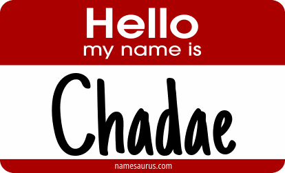 Hello my name is Chadae png download