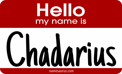 Hello my name is Chadarius png download