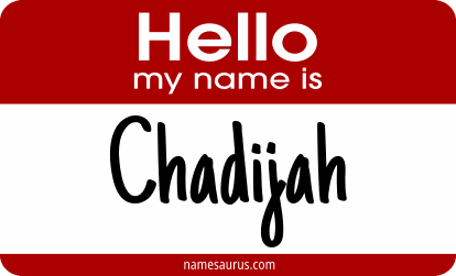 Hello my name is Chadijah png download
