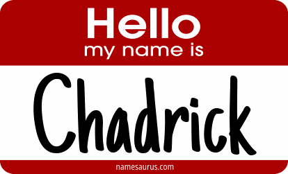 Hello my name is Chadrick png download