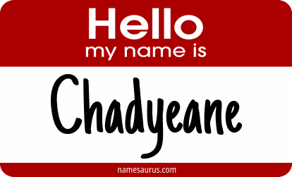 Hello my name is Chadyeane png download