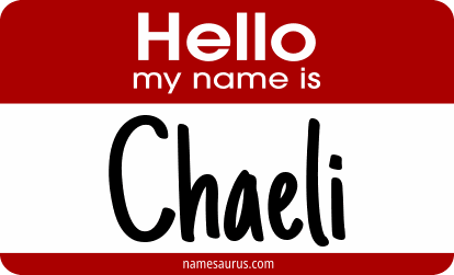 Hello my name is Chaeli png download