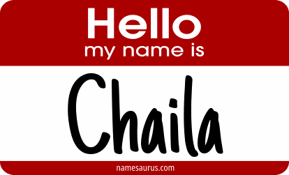 Hello my name is Chaila png download