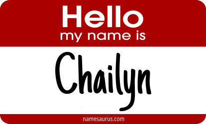 Hello my name is Chailyn png download