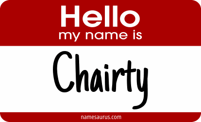 Hello my name is Chairty png download