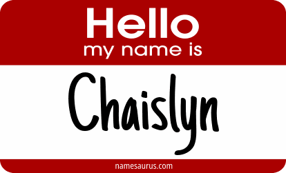 Hello my name is Chaislyn png download