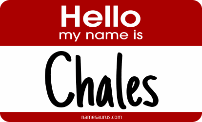 Hello my name is Chales png download
