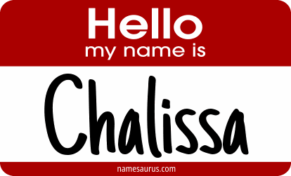Hello my name is Chalissa png download