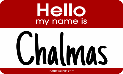 Hello my name is Chalmas png download