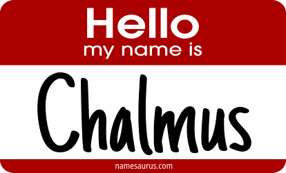 Hello my name is Chalmus png download