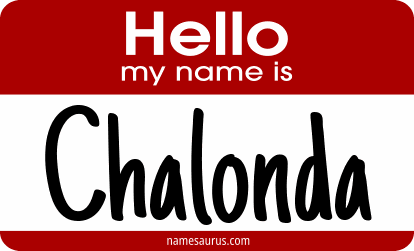 Hello my name is Chalonda png download