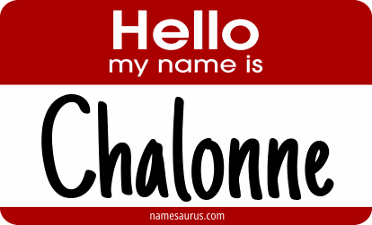 Hello my name is Chalonne png download