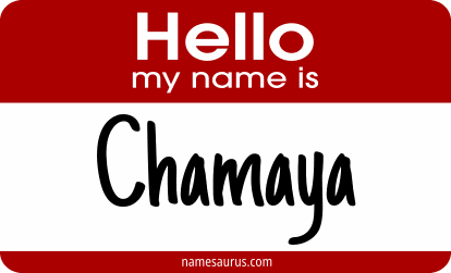 Hello my name is Chamaya png download