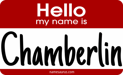 Hello my name is Chamberlin png download
