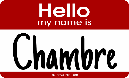 Hello my name is Chambre png download