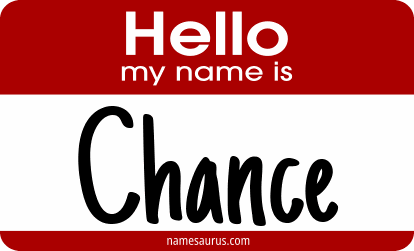 Hello my name is Chance png download