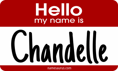 Hello my name is Chandelle png download