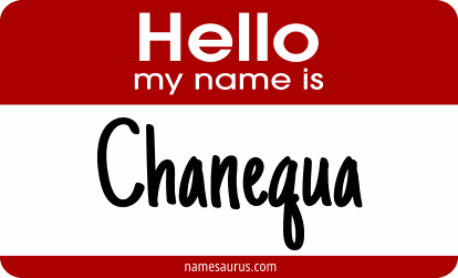Hello my name is Chanequa png download