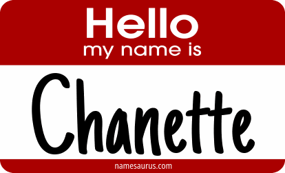 Hello my name is Chanette png download