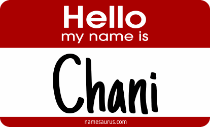 Hello my name is Chani png download