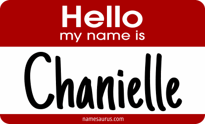 Hello my name is Chanielle png download
