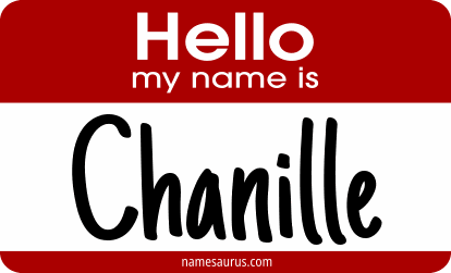 Hello my name is Chanille png download