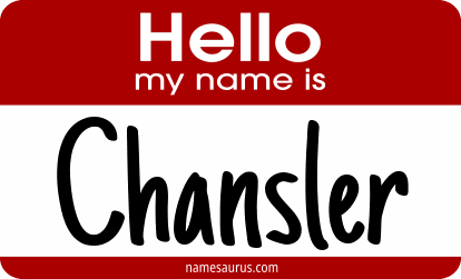 Hello my name is Chansler png download