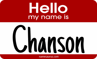 Hello my name is Chanson png download