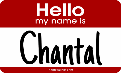 Hello my name is Chantal png download