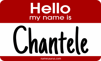 Hello my name is Chantele png download