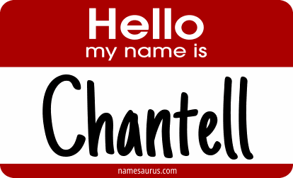 Hello my name is Chantell png download