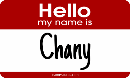 Hello my name is Chany png download