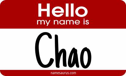 Hello my name is Chao png download